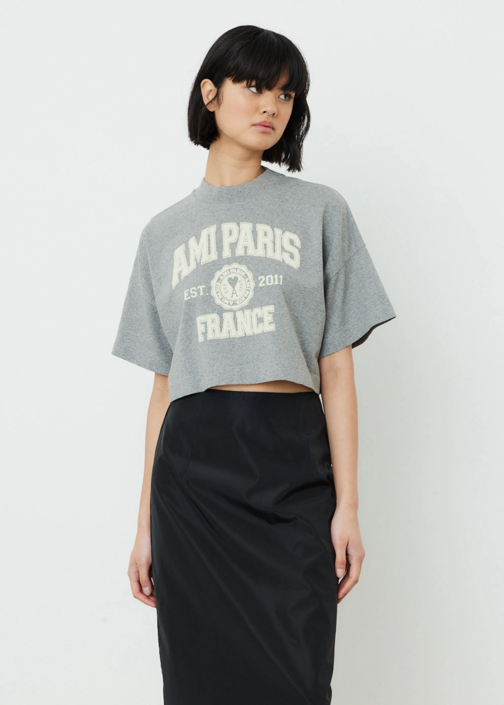 Ami Paris Crop T-Shirt