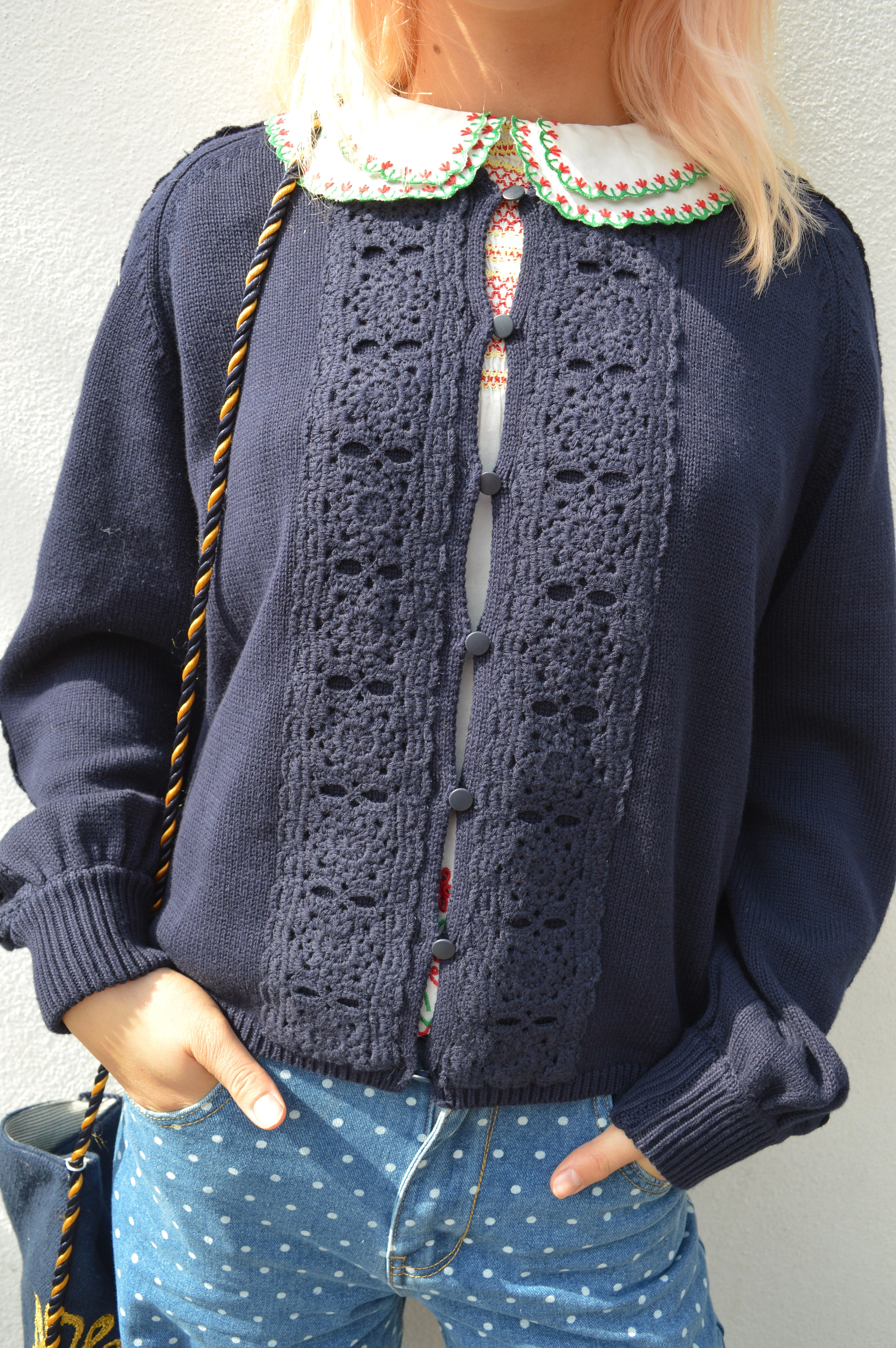 Atelier Reve Annie Navy Cardigan