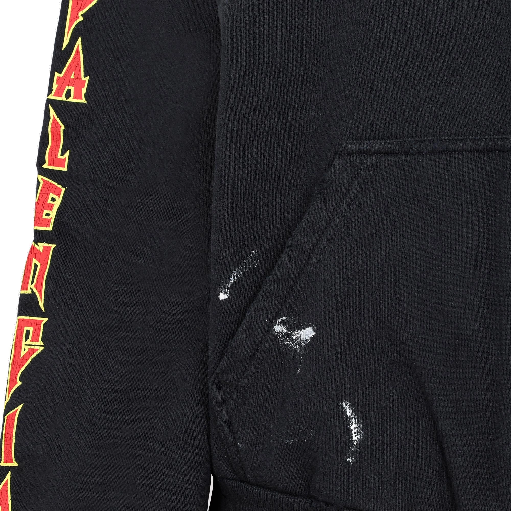 Balenciaga Metal Worn-Out Zip-Up Hoodie