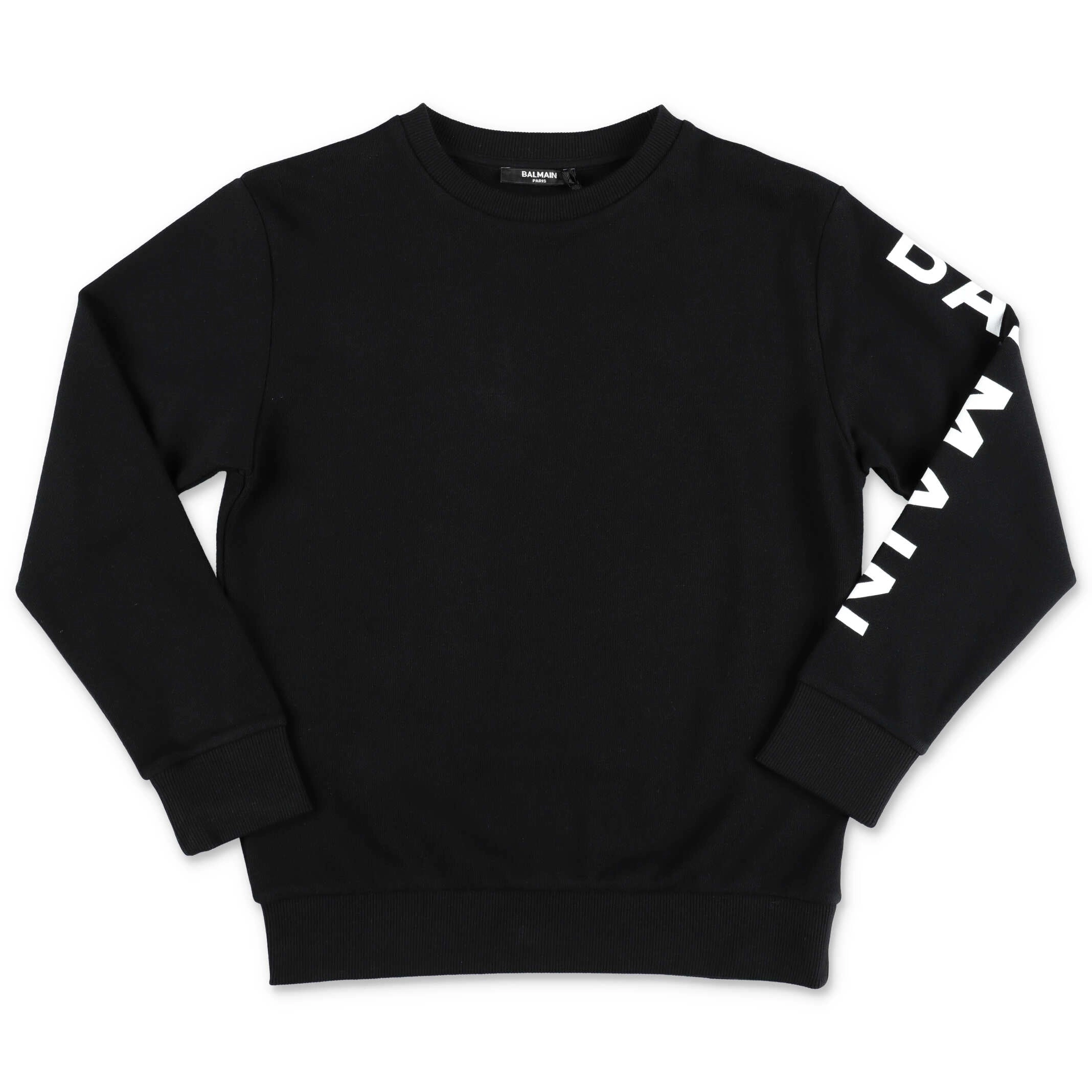 Balmain Kids Logo Printed Crewneck Sweatshirt