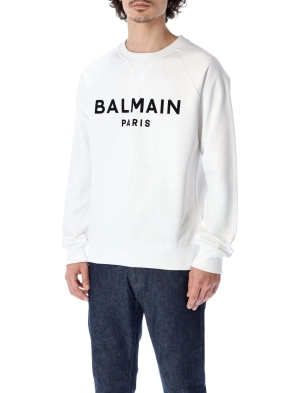 Balmain Logo Printed Crewneck Sweatshirt