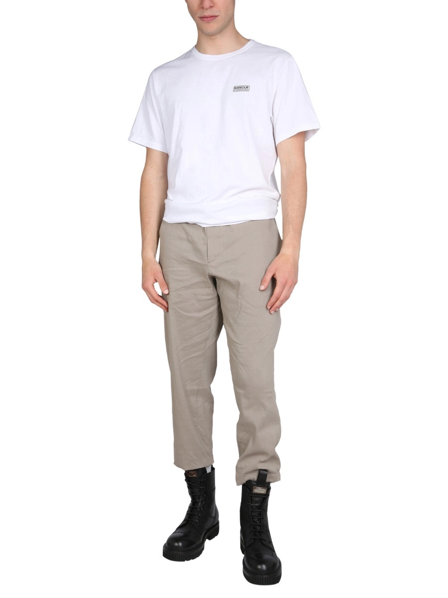 Barbour Logo Printed Crewneck T-Shirt