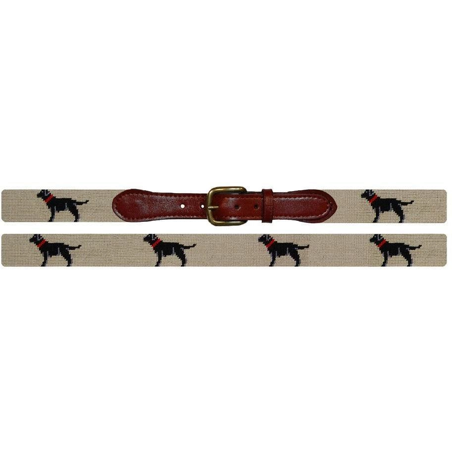 Black Lab Needlepoint Belt