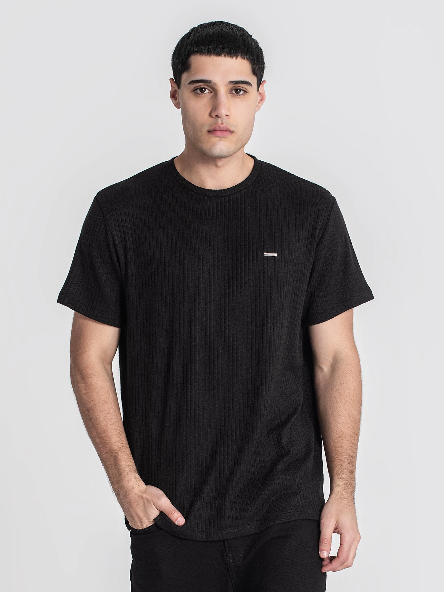 Black Striped Tee