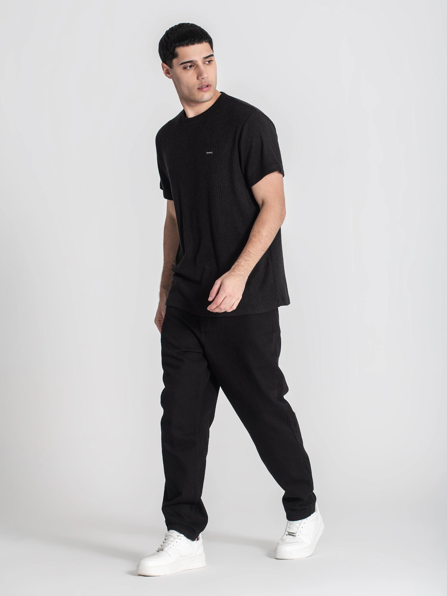 Black Striped Tee