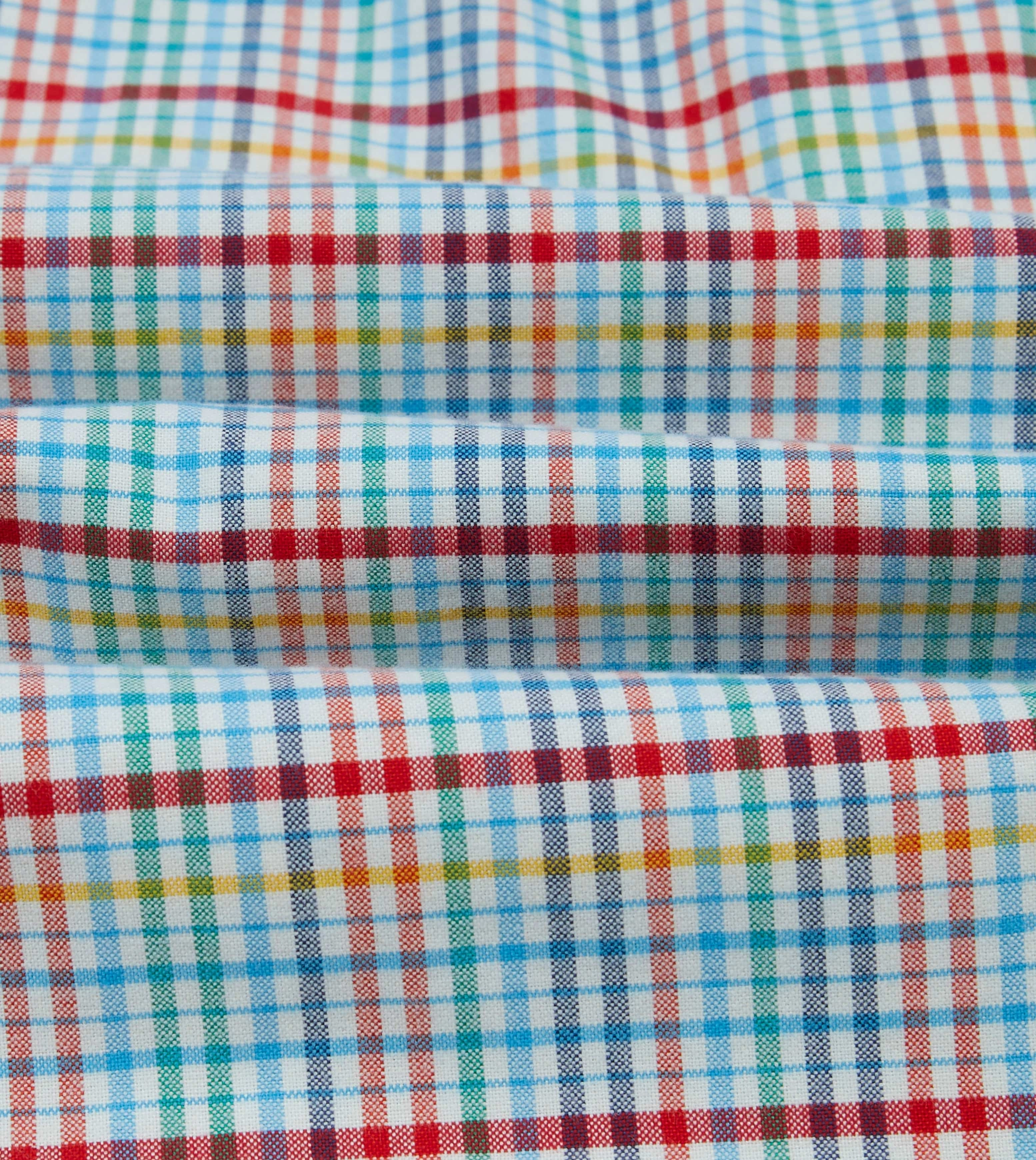Blue Brushed Tablecloth Cotton Two-Pocket Western Shirt