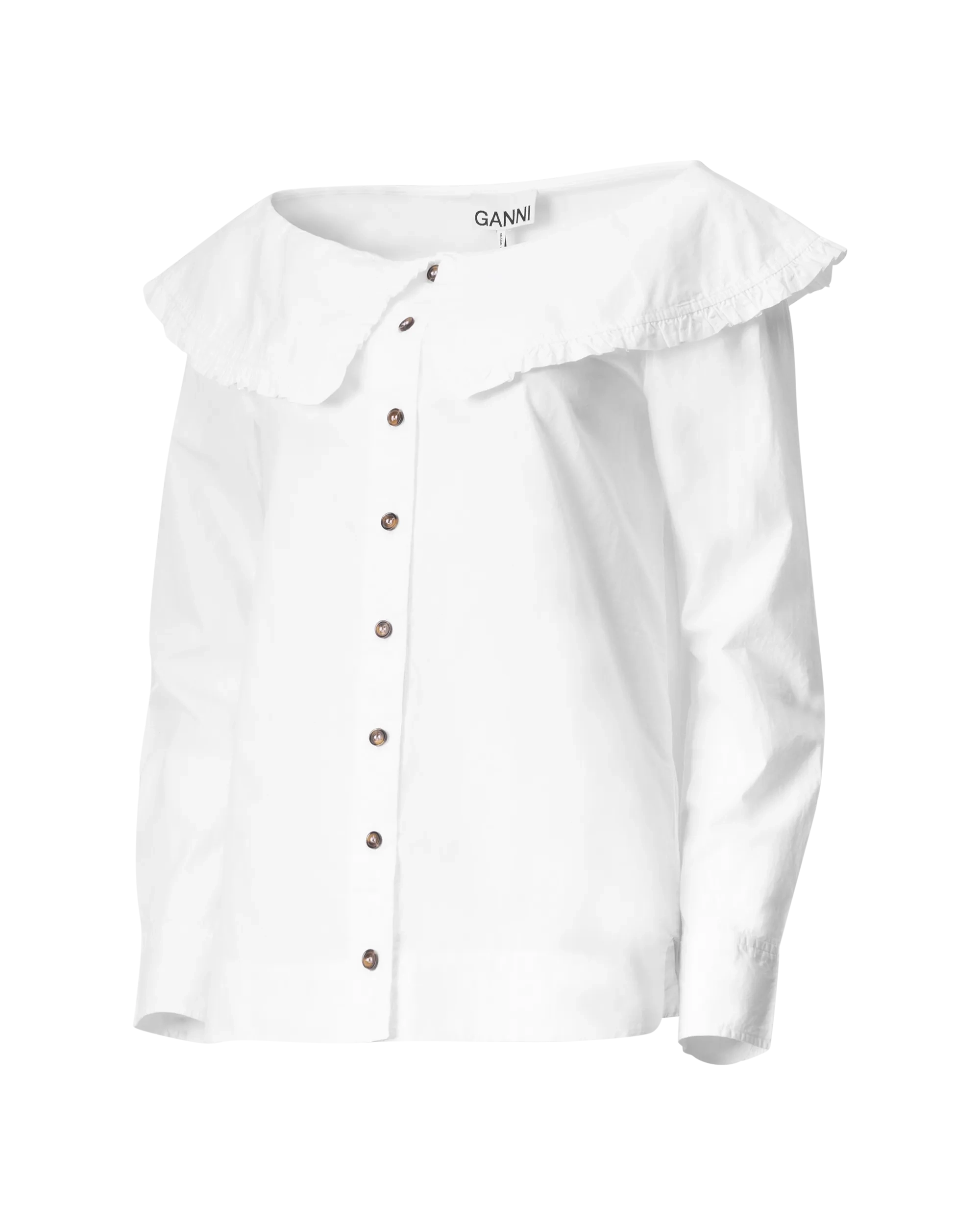 Boat Neck Poplin Blouse