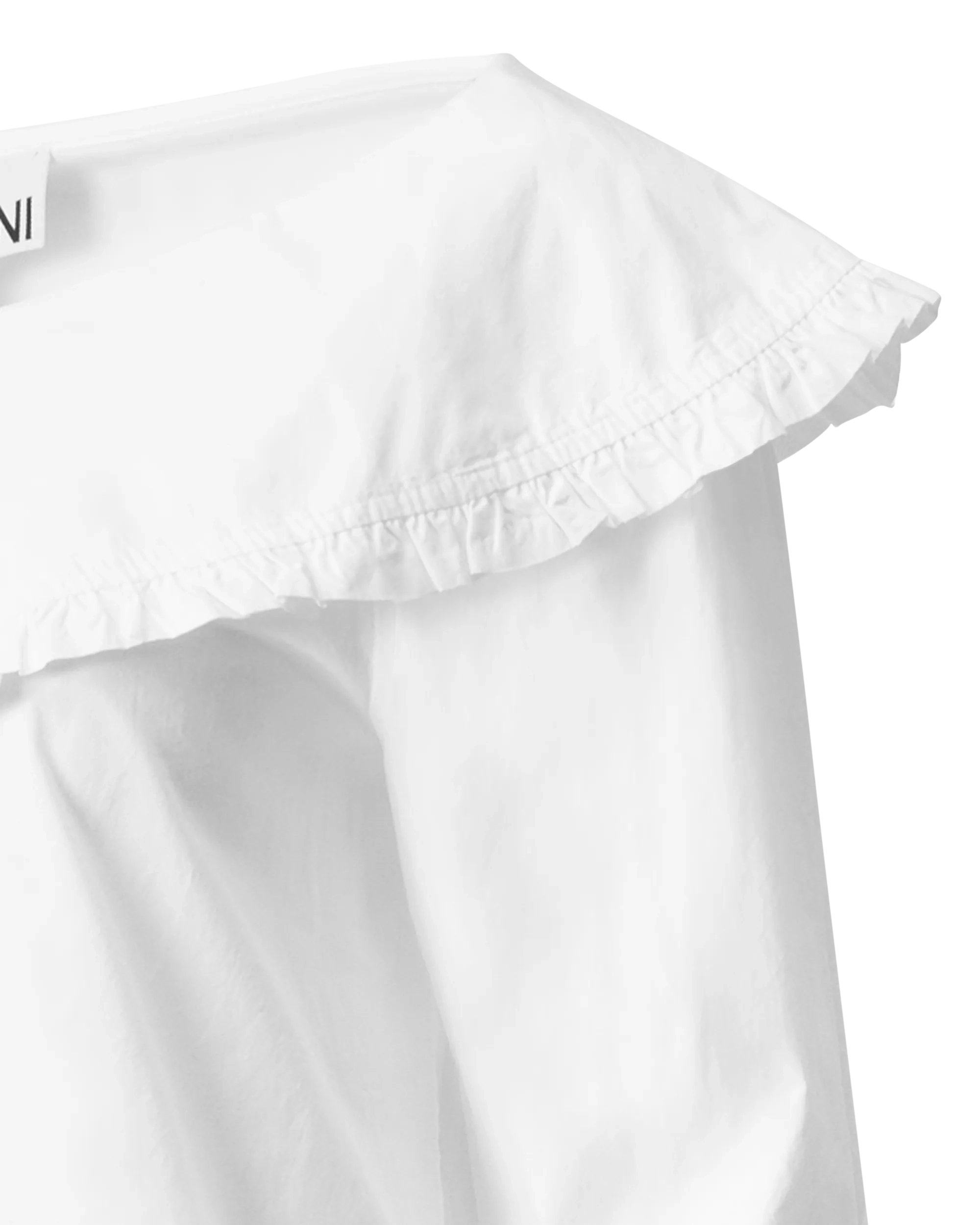Boat Neck Poplin Blouse