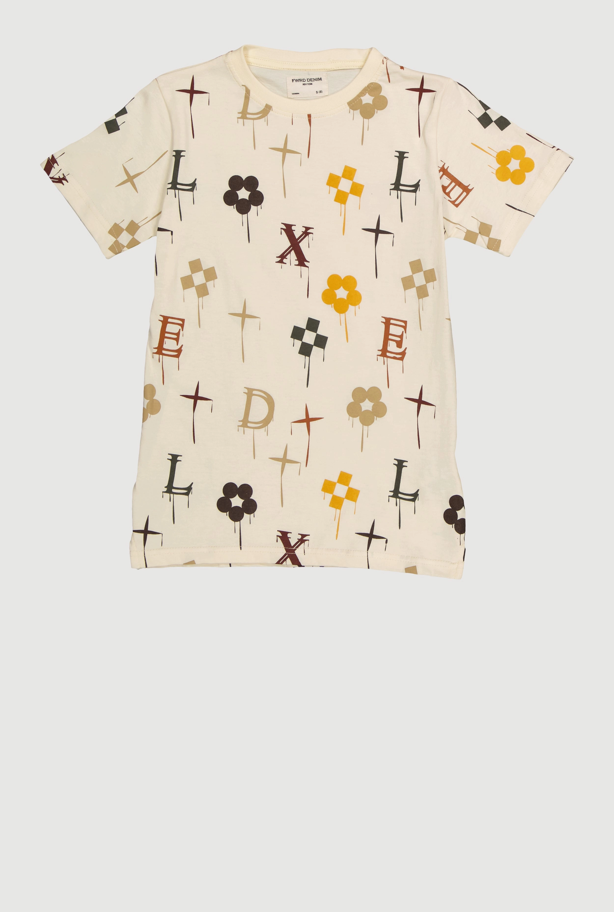 Boys Drip Printed Pattern T Shirt