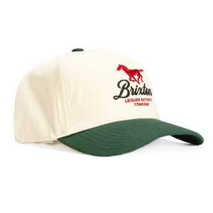 Brixton Leisure Activity Snapback Hat - White. Green