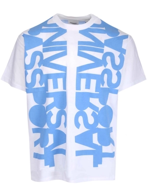 Burberry Slogan Printed Crewneck T-Shirt