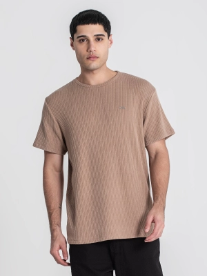 Camel Striped Tee