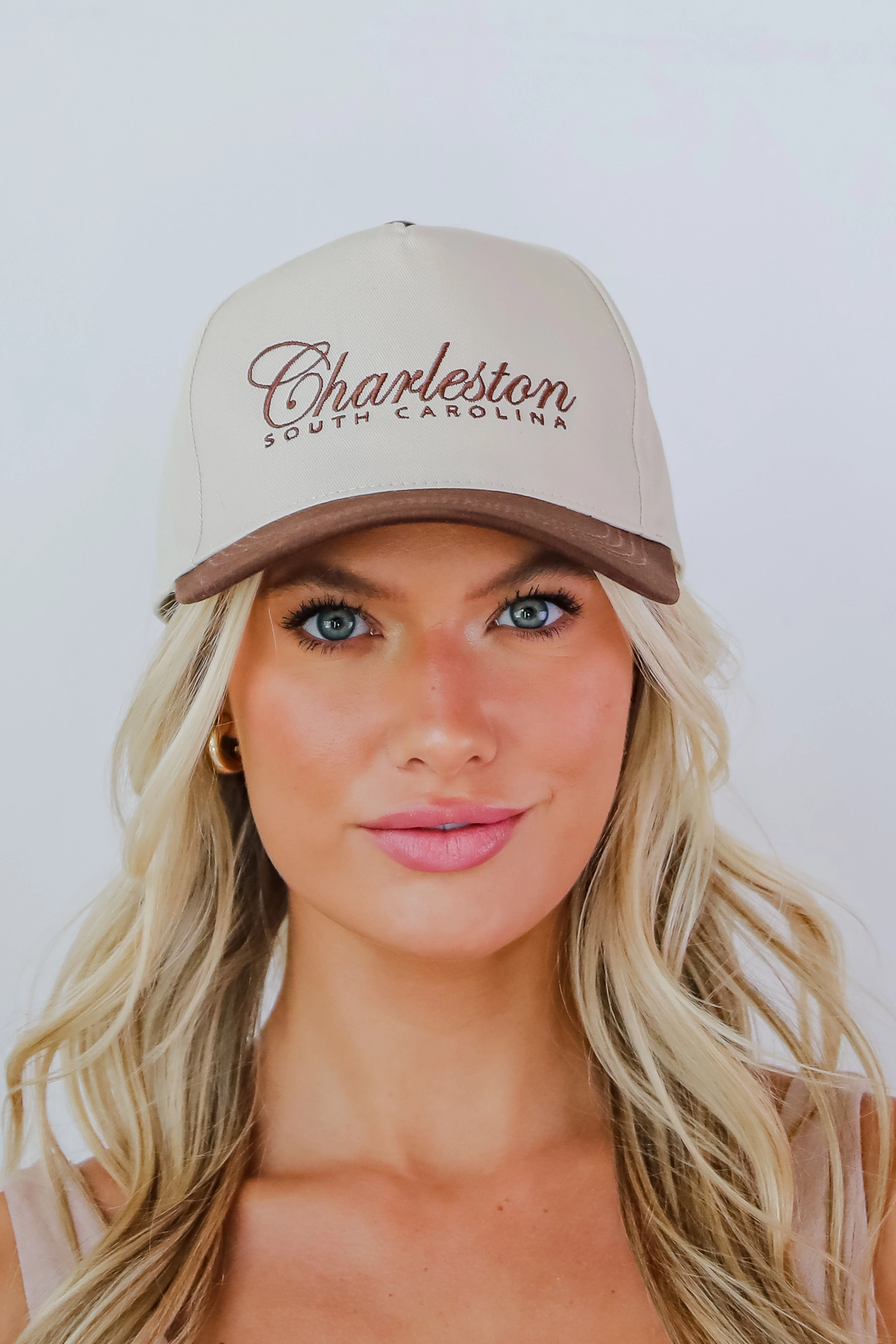 Charleston South Carolina Color Block Embroidered Hat