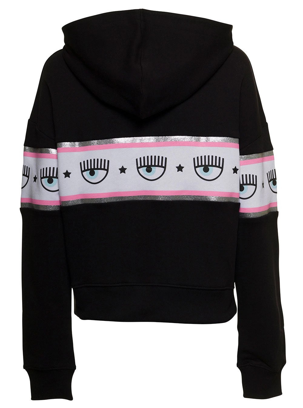 Chiara Ferragni Logo-Taped Long-Sleeved Hoodie