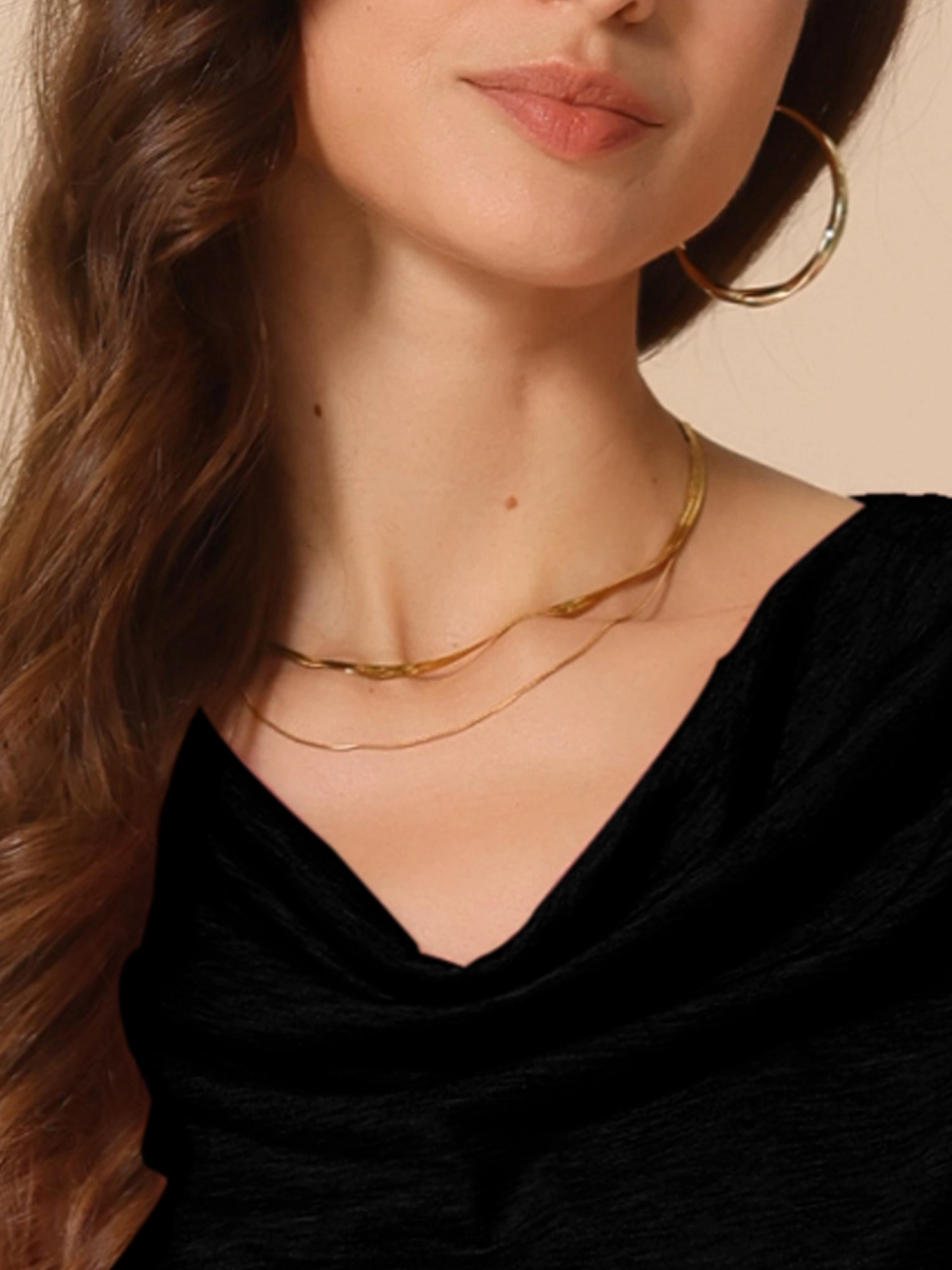 Cowl Neck Short Sleeve Casual Stretchy Blouse