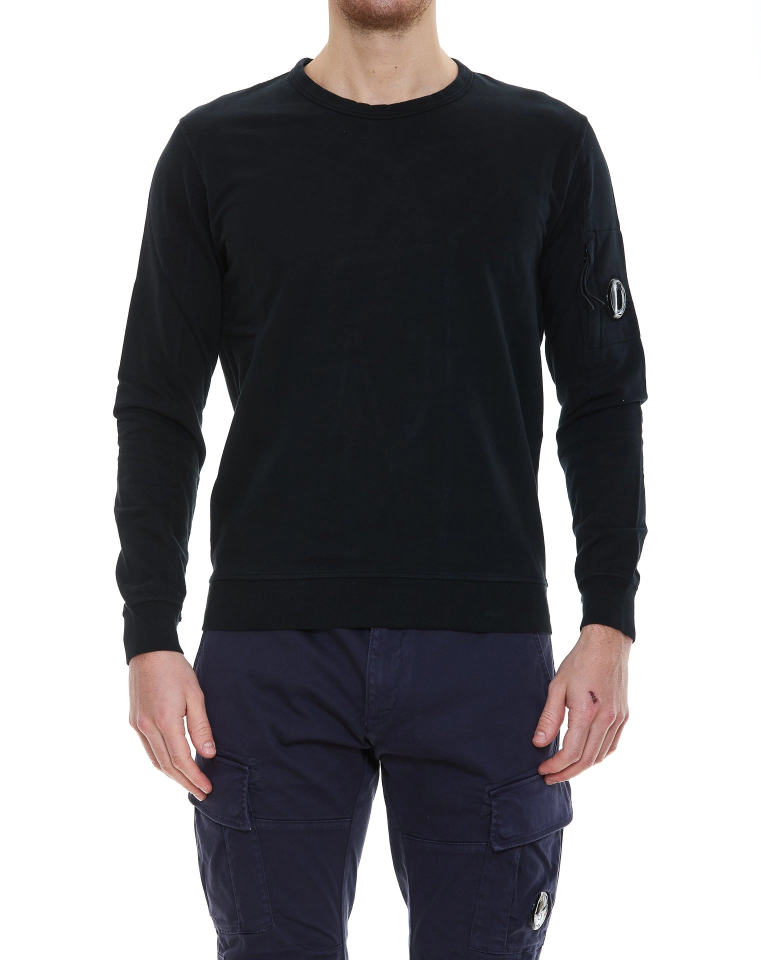 C.P. Company Logo Patch Crewneck Sweatshirt