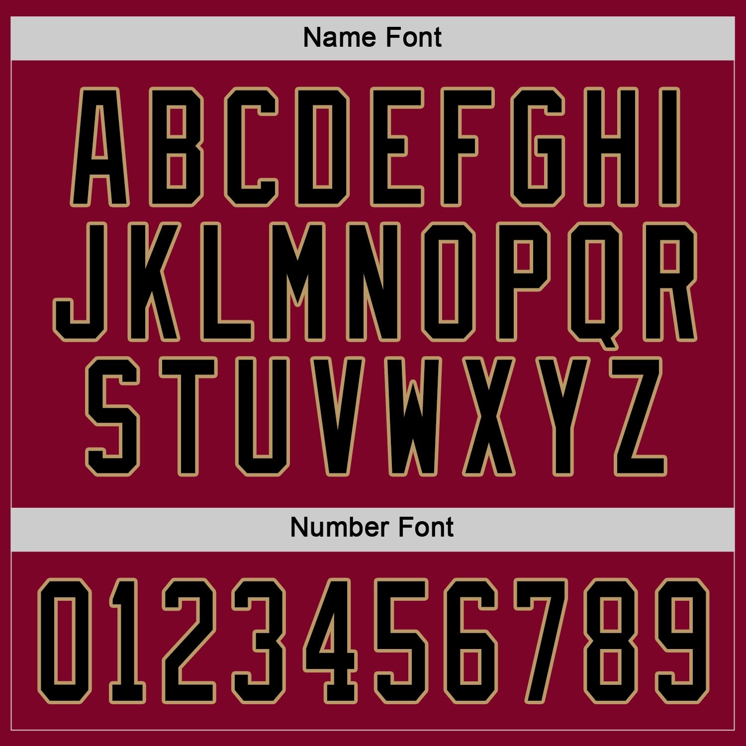 Custom Maroon Black-Old Gold Hockey Jersey