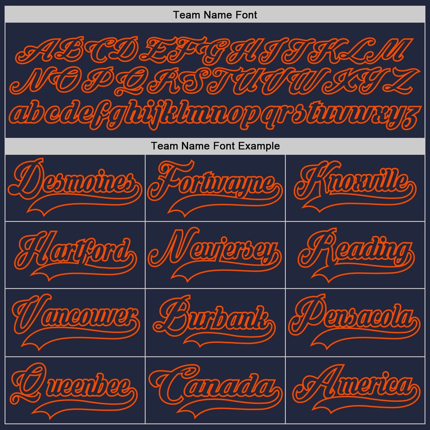 Custom Navy Orange Hockey Jersey