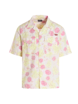 Diesel Floral Printed Bowling Shirt