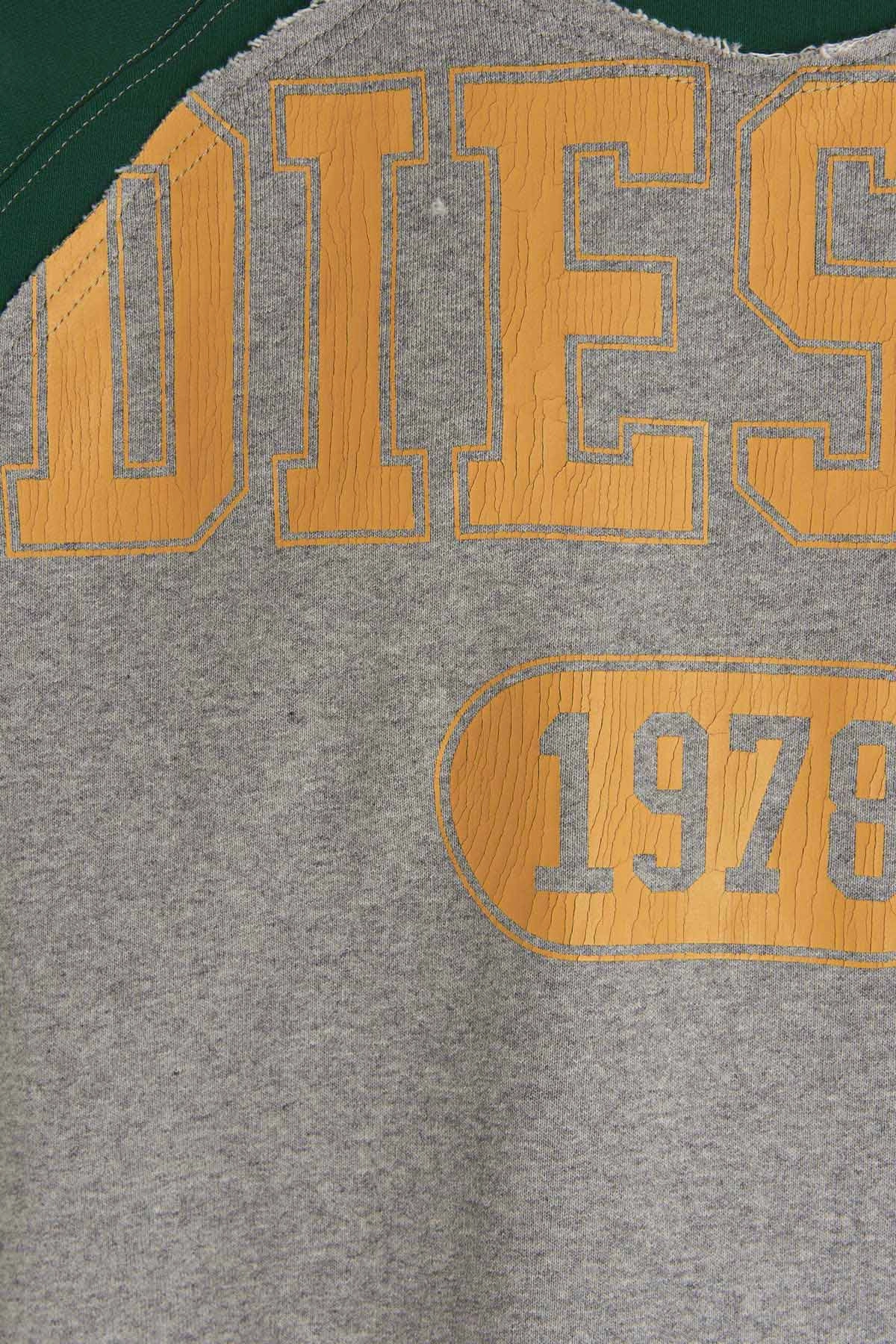 Diesel S-Raglen Cracked Logo Sweatshirt