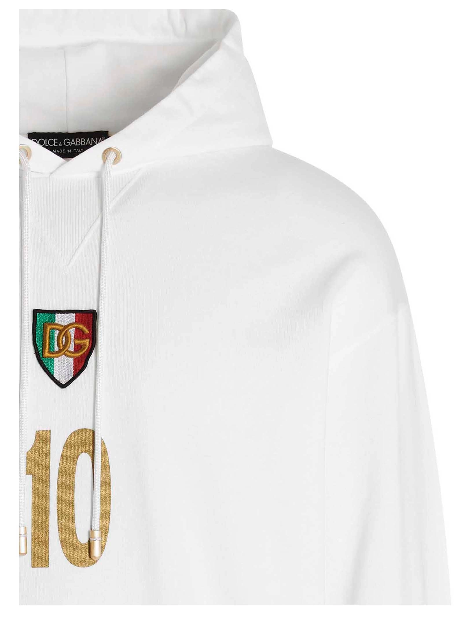 Dolce & Gabbana Logo Plaque Drawstring Hoodie