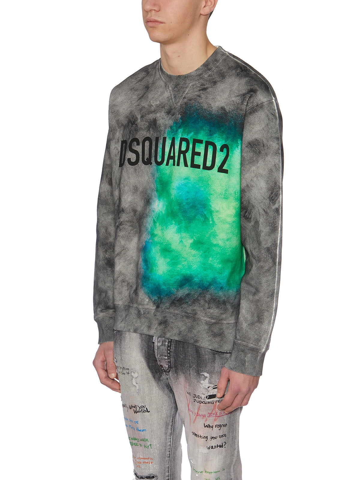 Dsquared2 Logo Print Crewneck Sweater
