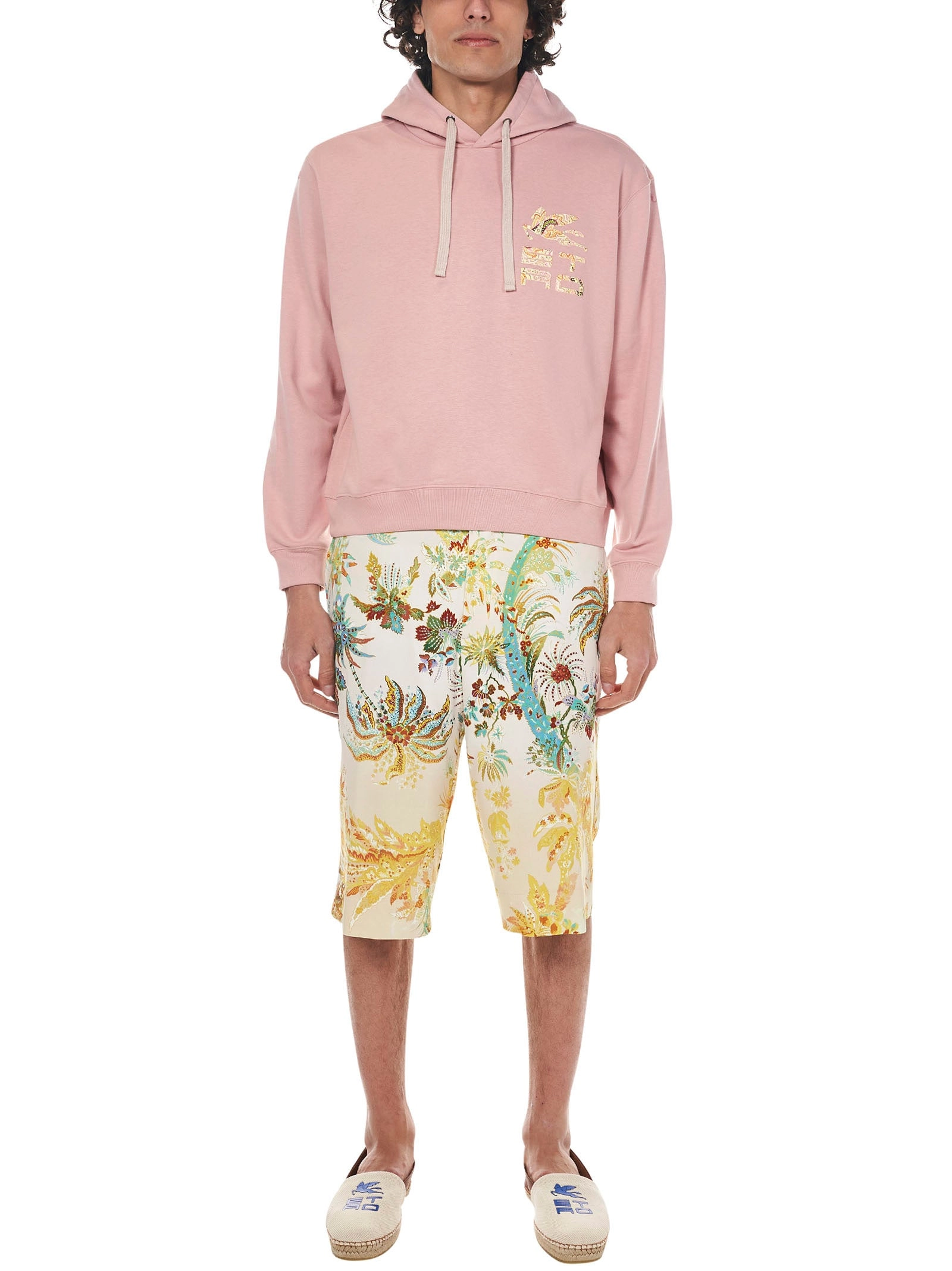 Etro Logo Detailed Drawstring Hoodie