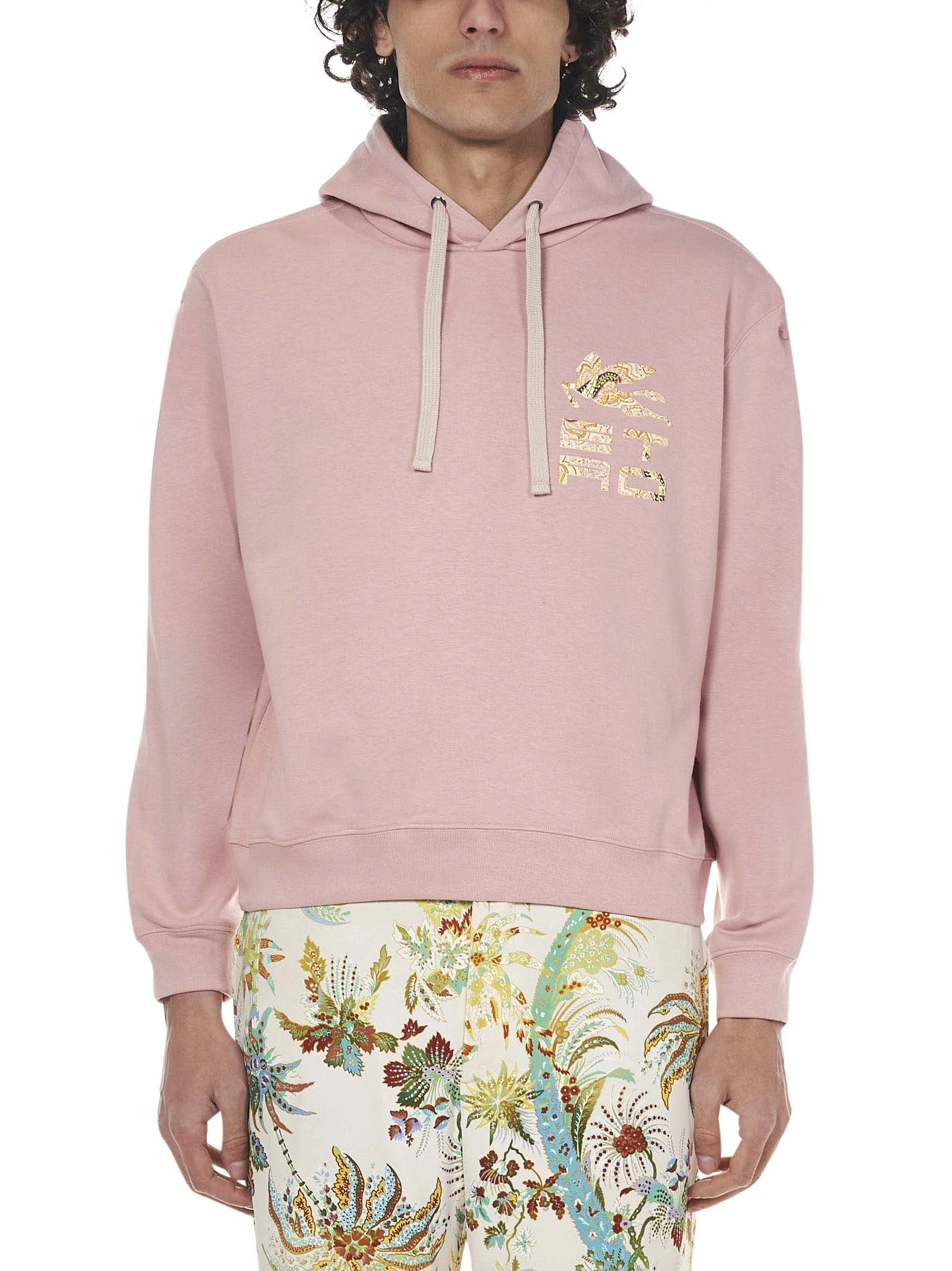 Etro Logo Detailed Drawstring Hoodie