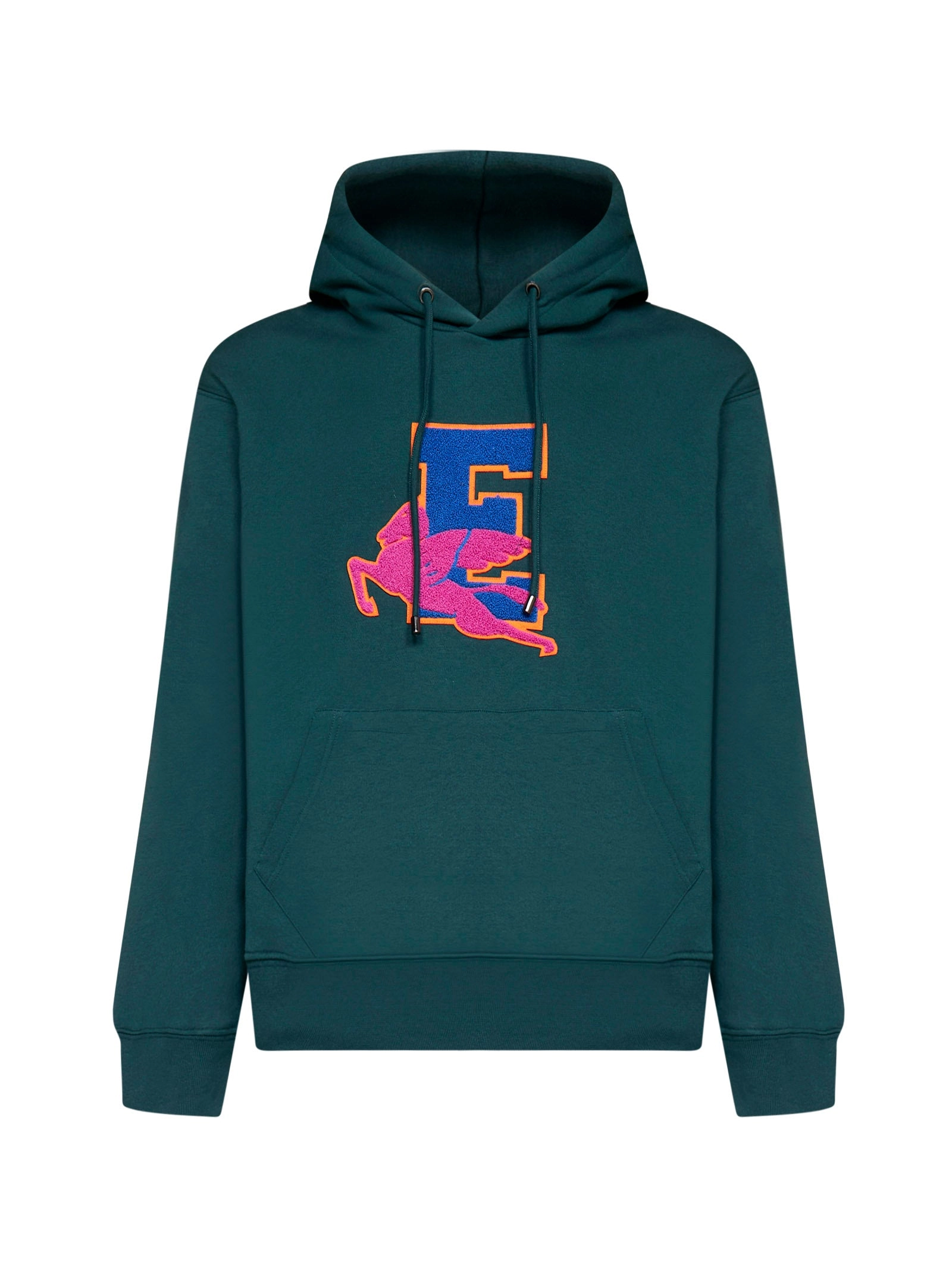 Etro Logo Patch Drawstring Hoodie
