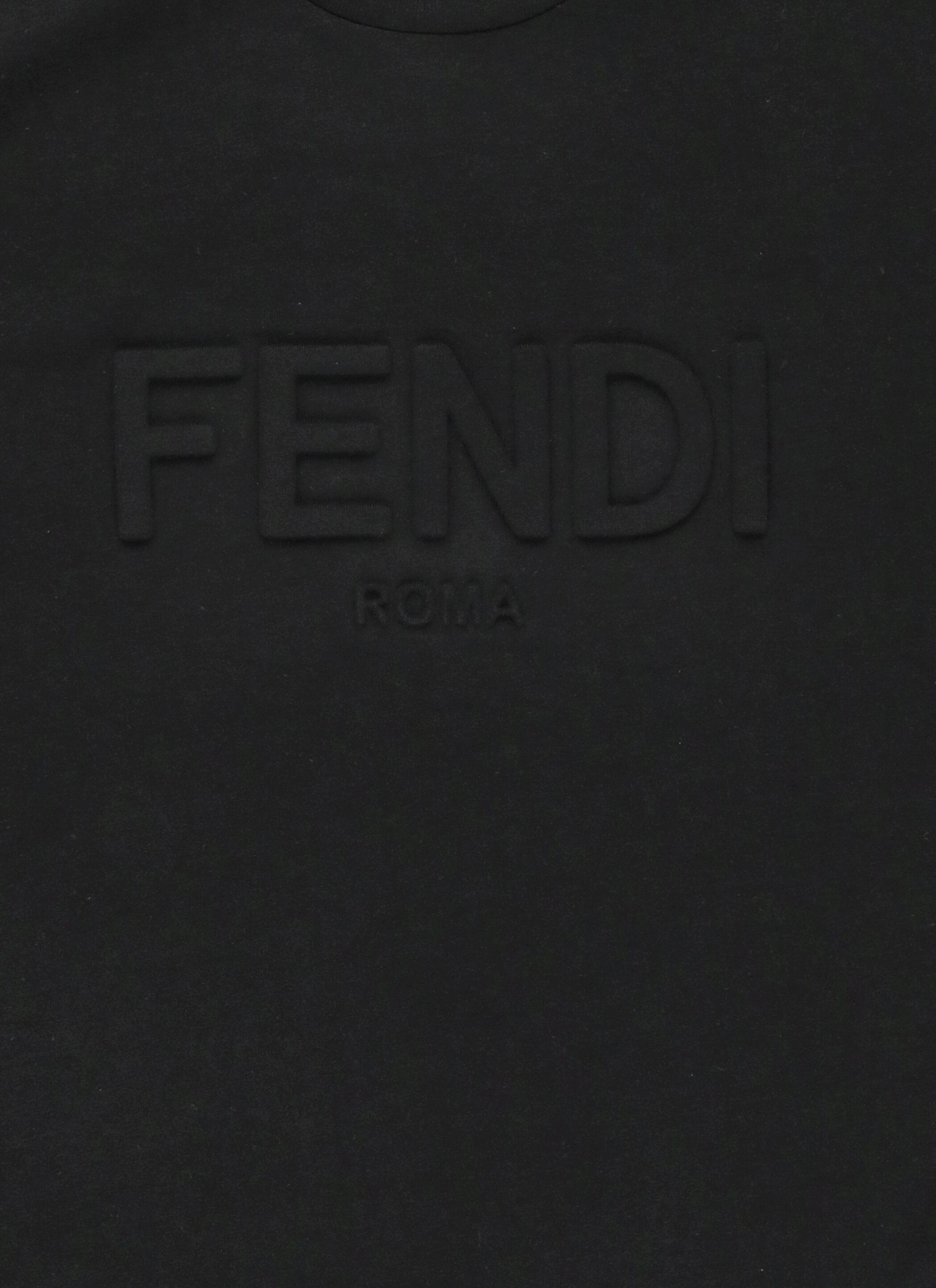 Fendi Kids Logo Embossed Crewneck Sweatshirt