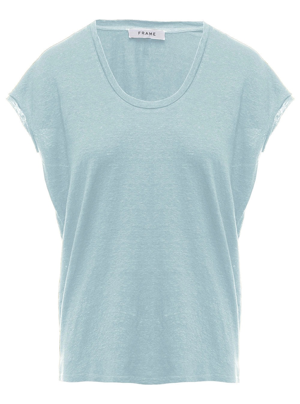 Frame Scoop-Neck Short Sleeved T-Shirt