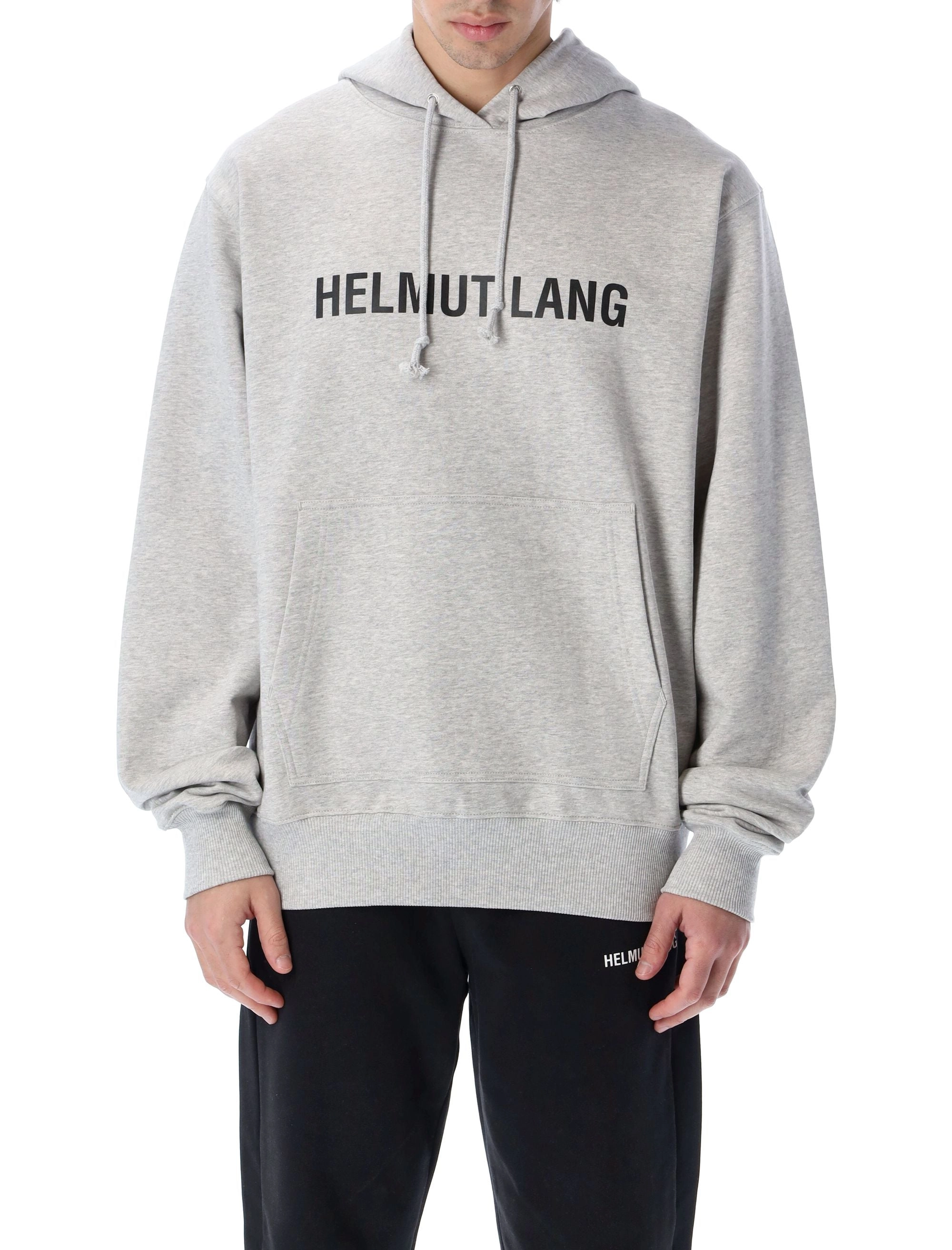 Helmut Lang Logo Printed Drawstring Hoodie