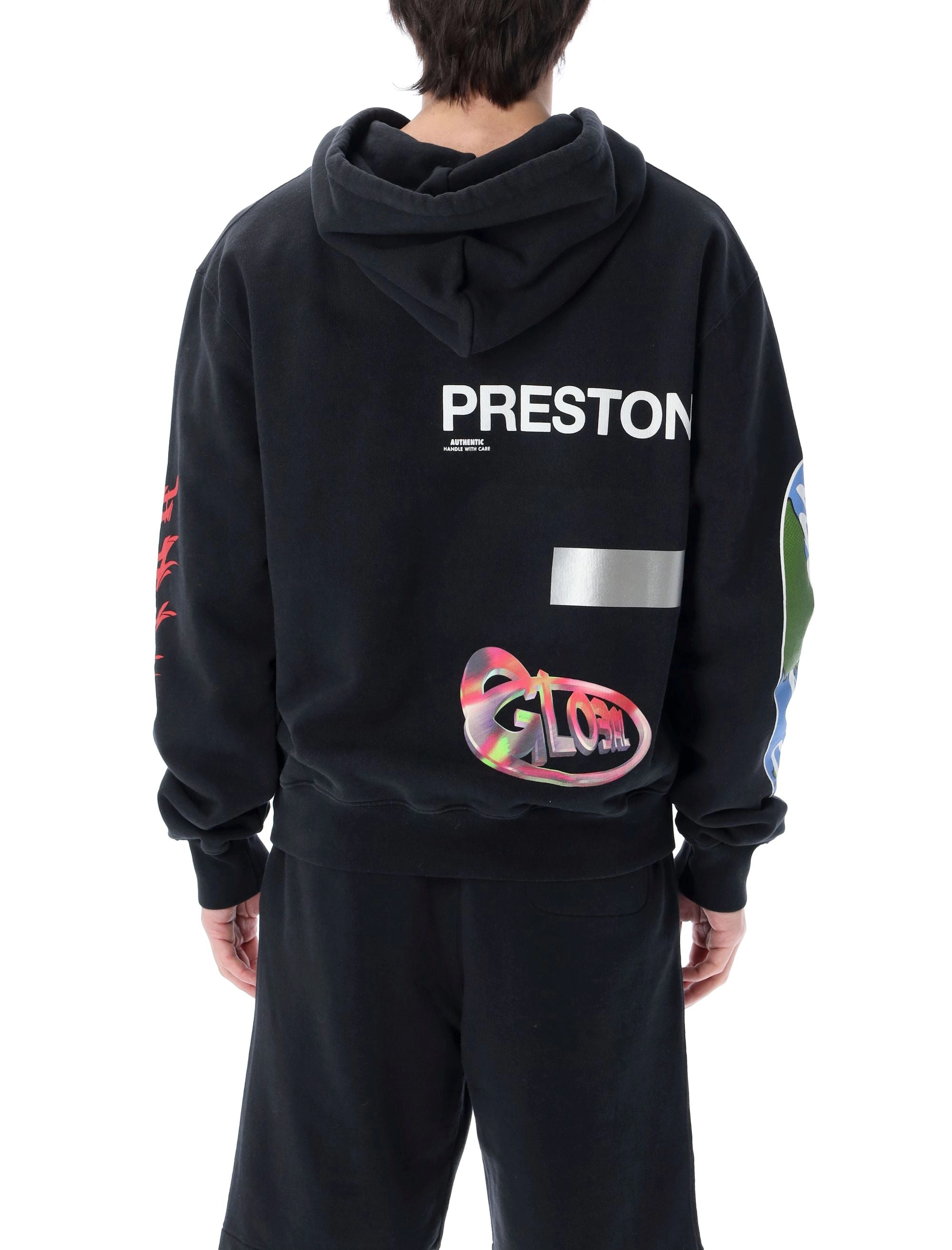 Heron Preston Global Printed Drawstring Hoodie