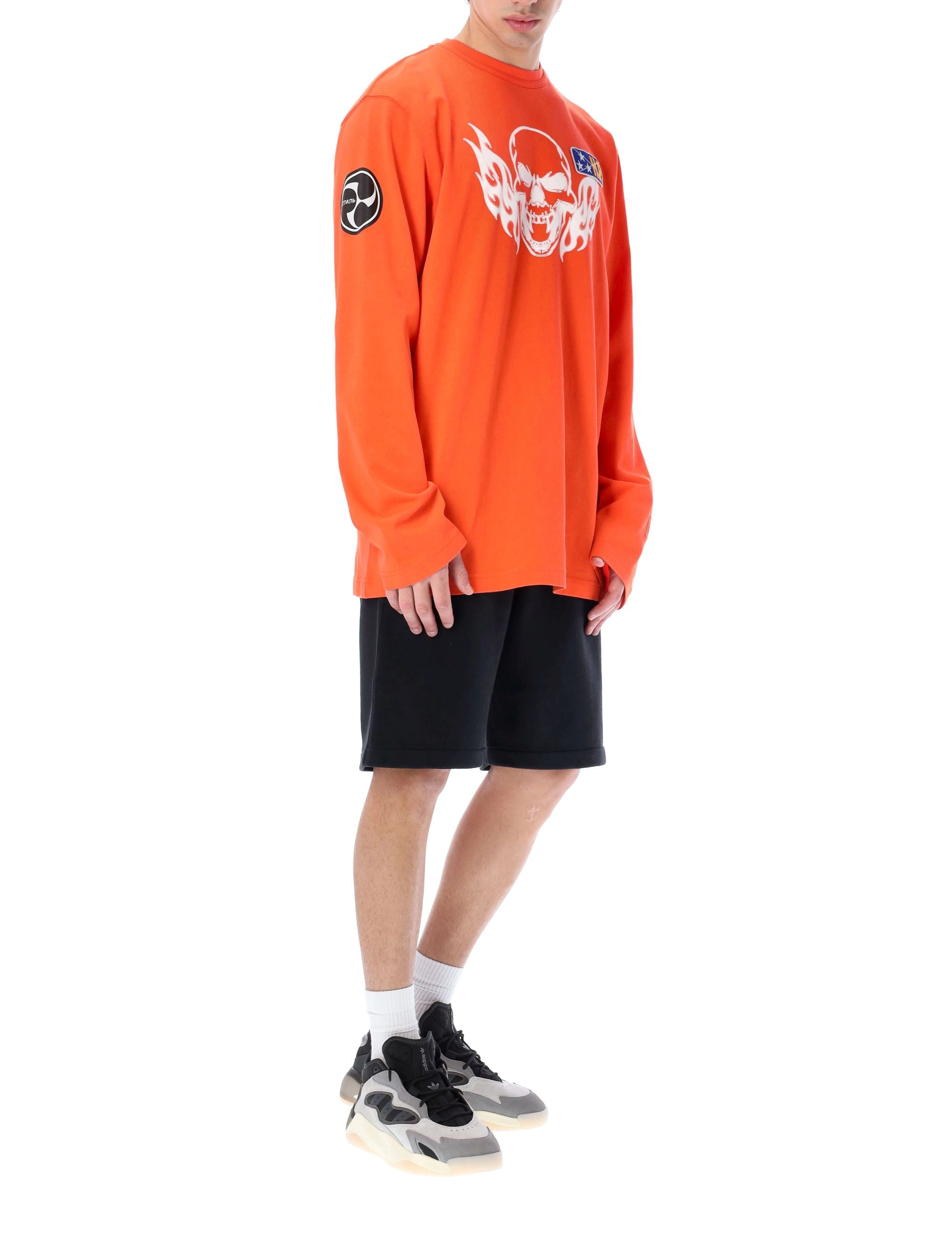 Heron Preston Skull Printed Crewneck Sweatshirt