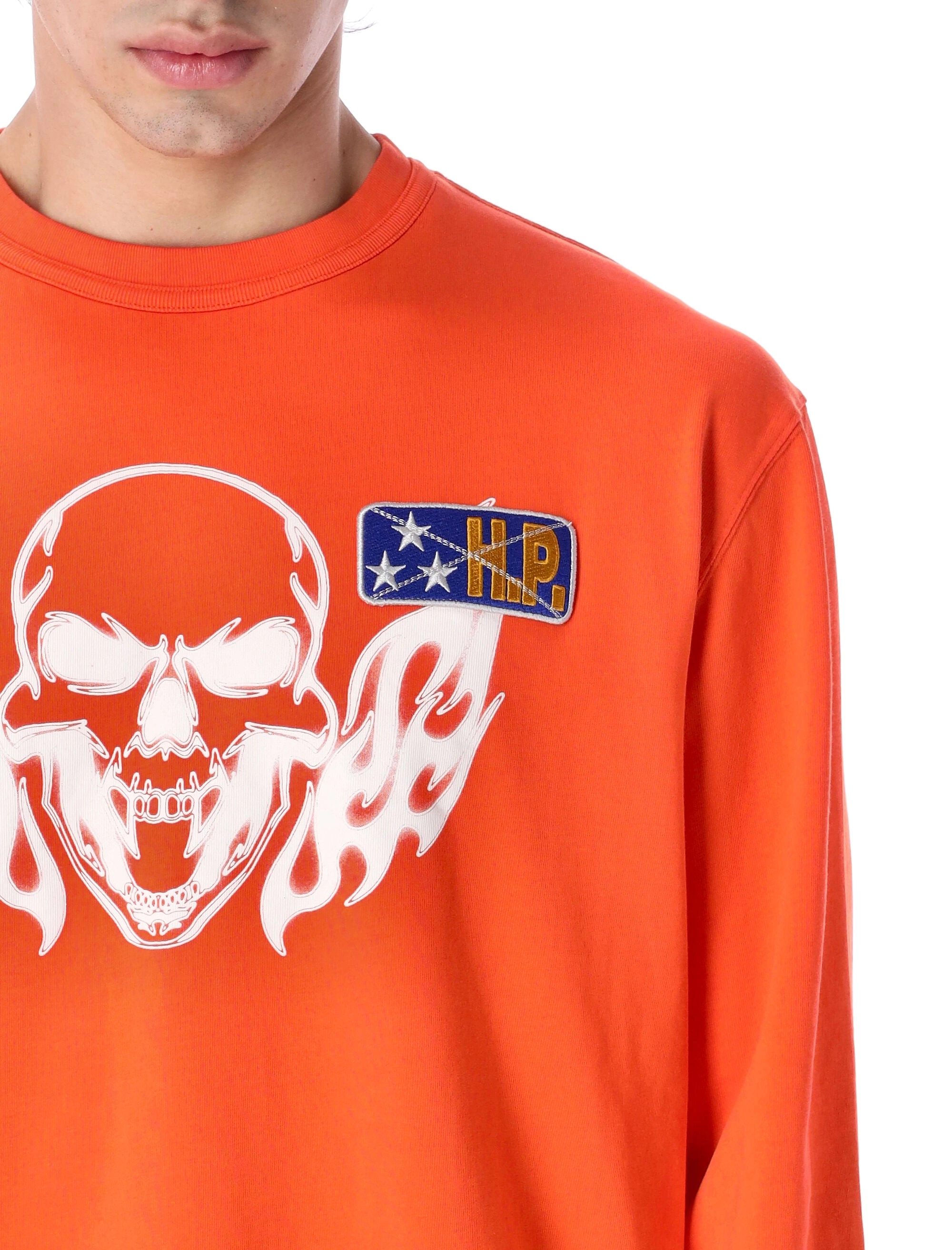Heron Preston Skull Printed Crewneck Sweatshirt