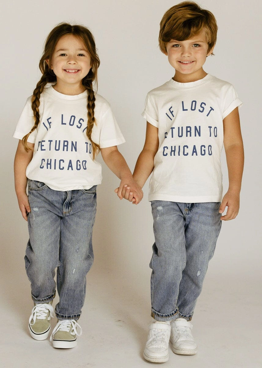 If Lost. Return To Chicago Tee - Off White