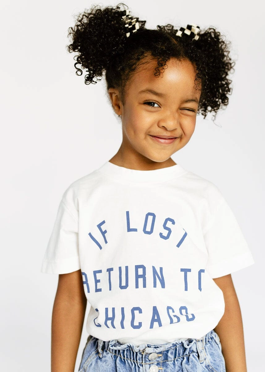 If Lost. Return To Chicago Tee - Off White