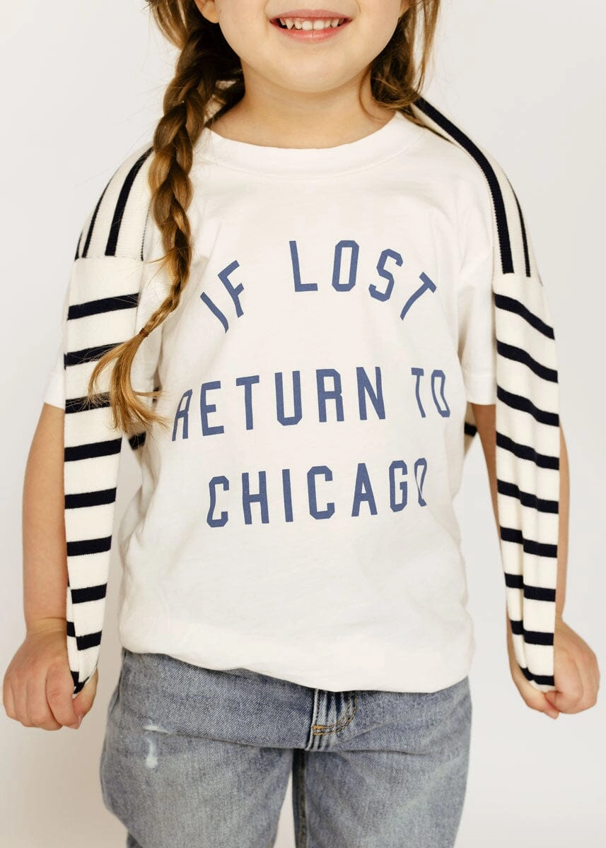 If Lost. Return To Chicago Tee - Off White