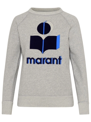 Isabel Marant Étoile Logo Printed Long-Sleeved Sweatshirt