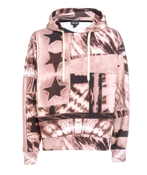 Just Cavalli Allover Graphic Print Drawstring Hoodie