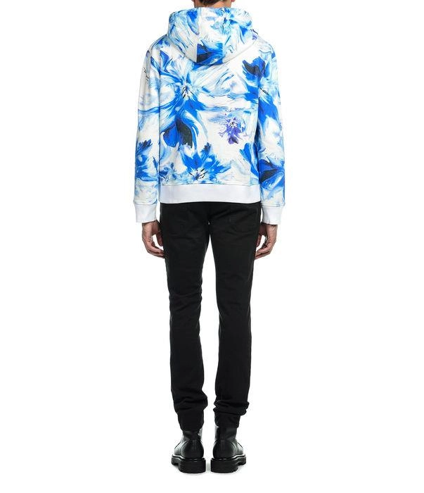 Just Cavalli Tie Die Flower Print Hoodie