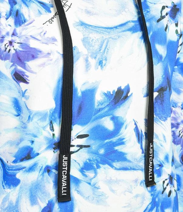 Just Cavalli Tie Die Flower Print Hoodie