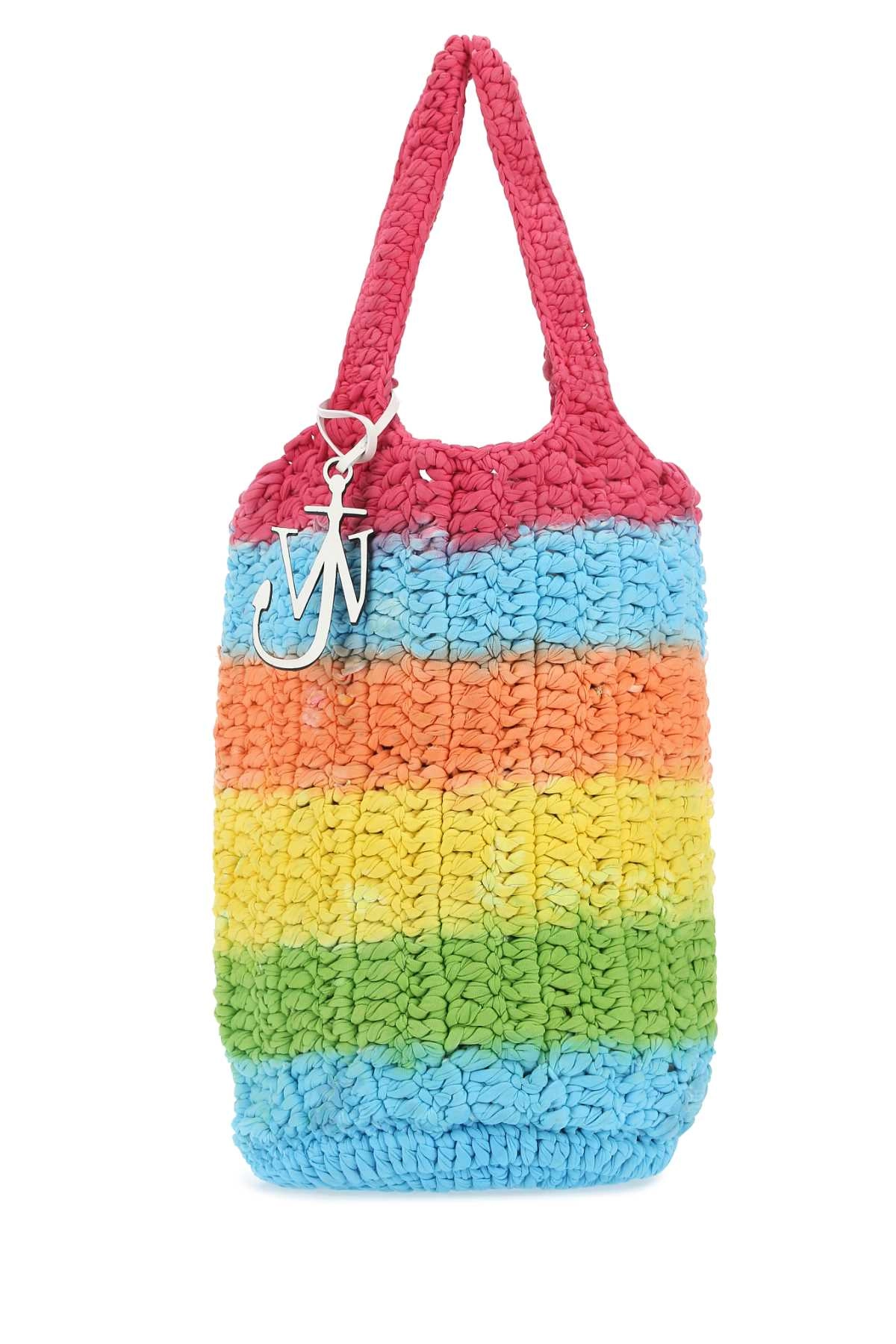 JW Anderson Rainbow Printed Knitted Tote Bag