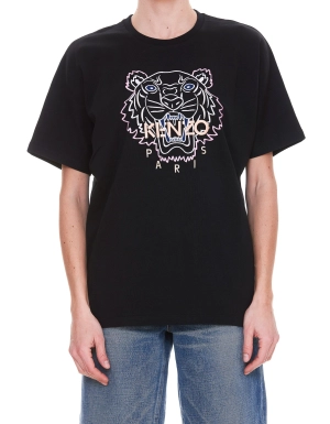 Kenzo Embroidered-logo Round Neck T-Shirt