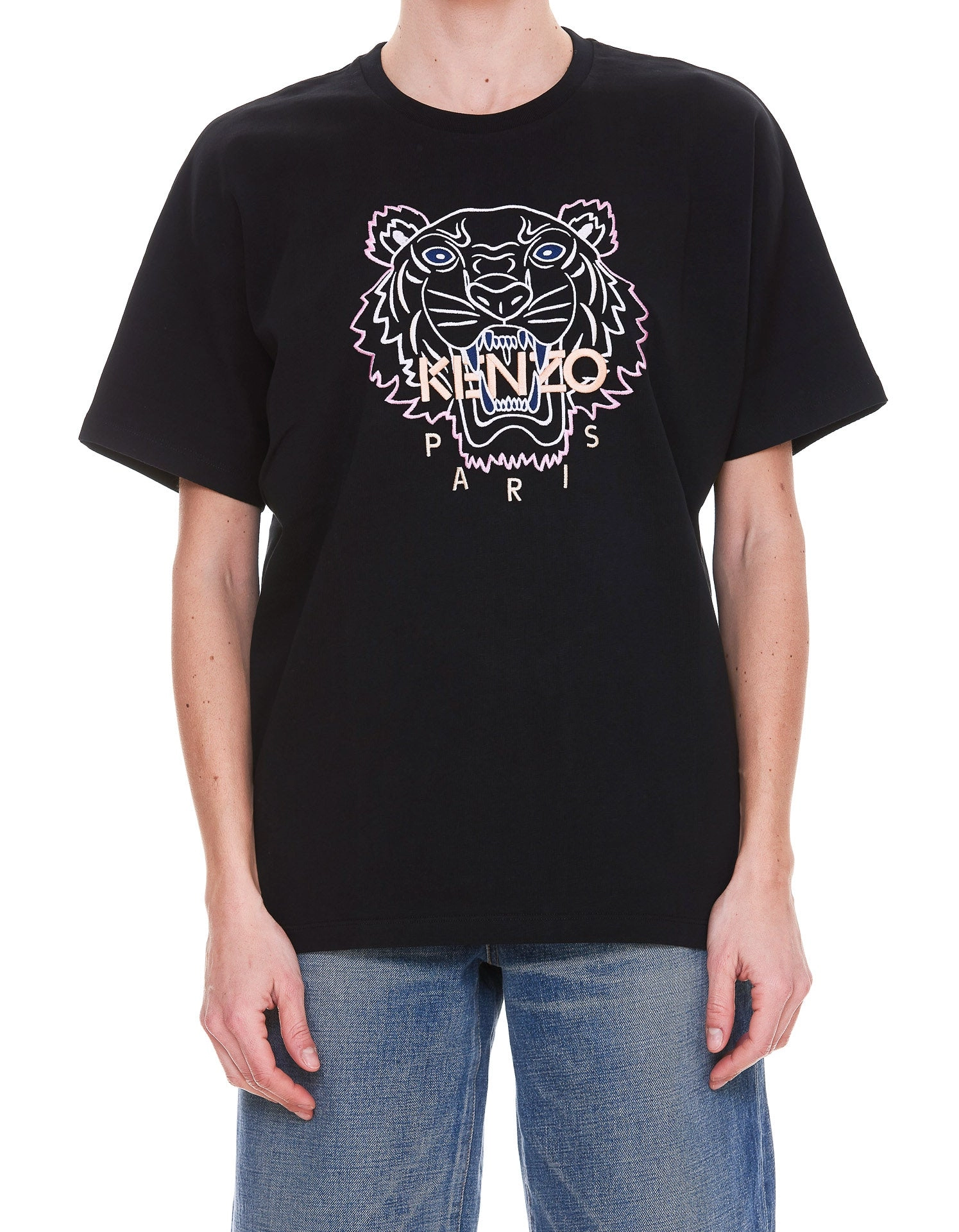 Kenzo Embroidered-logo Round Neck T-Shirt