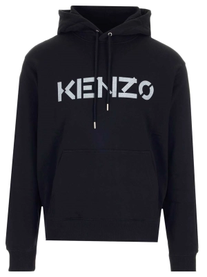 Kenzo Logo Print Drawstring Hoodie