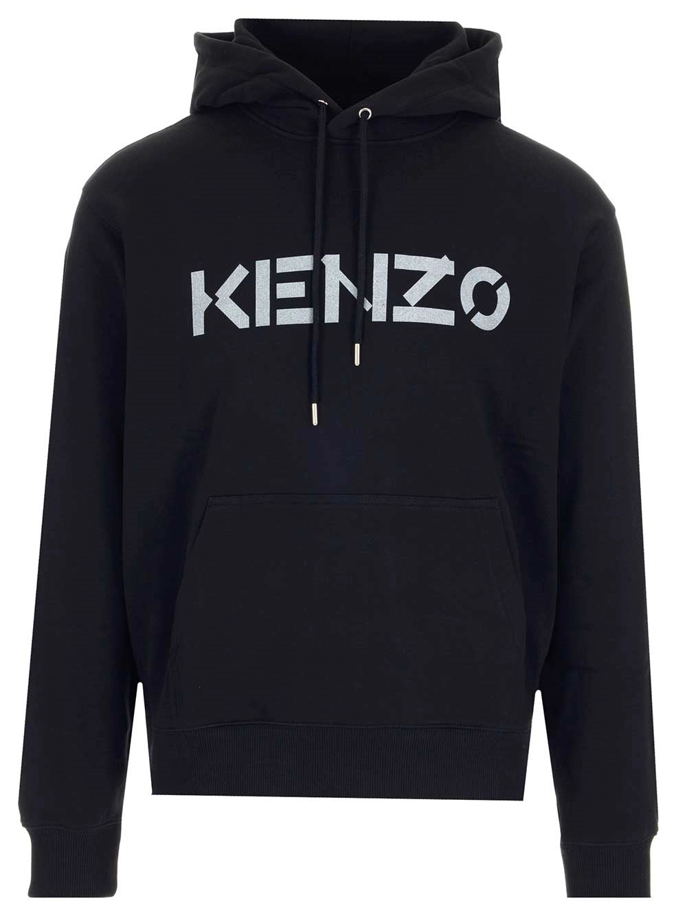 Kenzo Logo Print Drawstring Hoodie