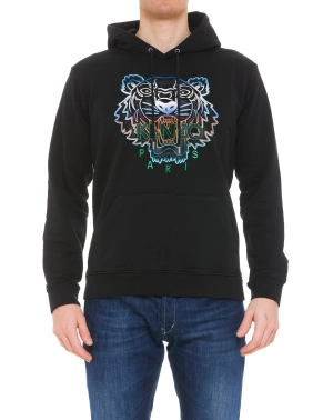 Kenzo Tiger Embroidered Drawstring Hoodie