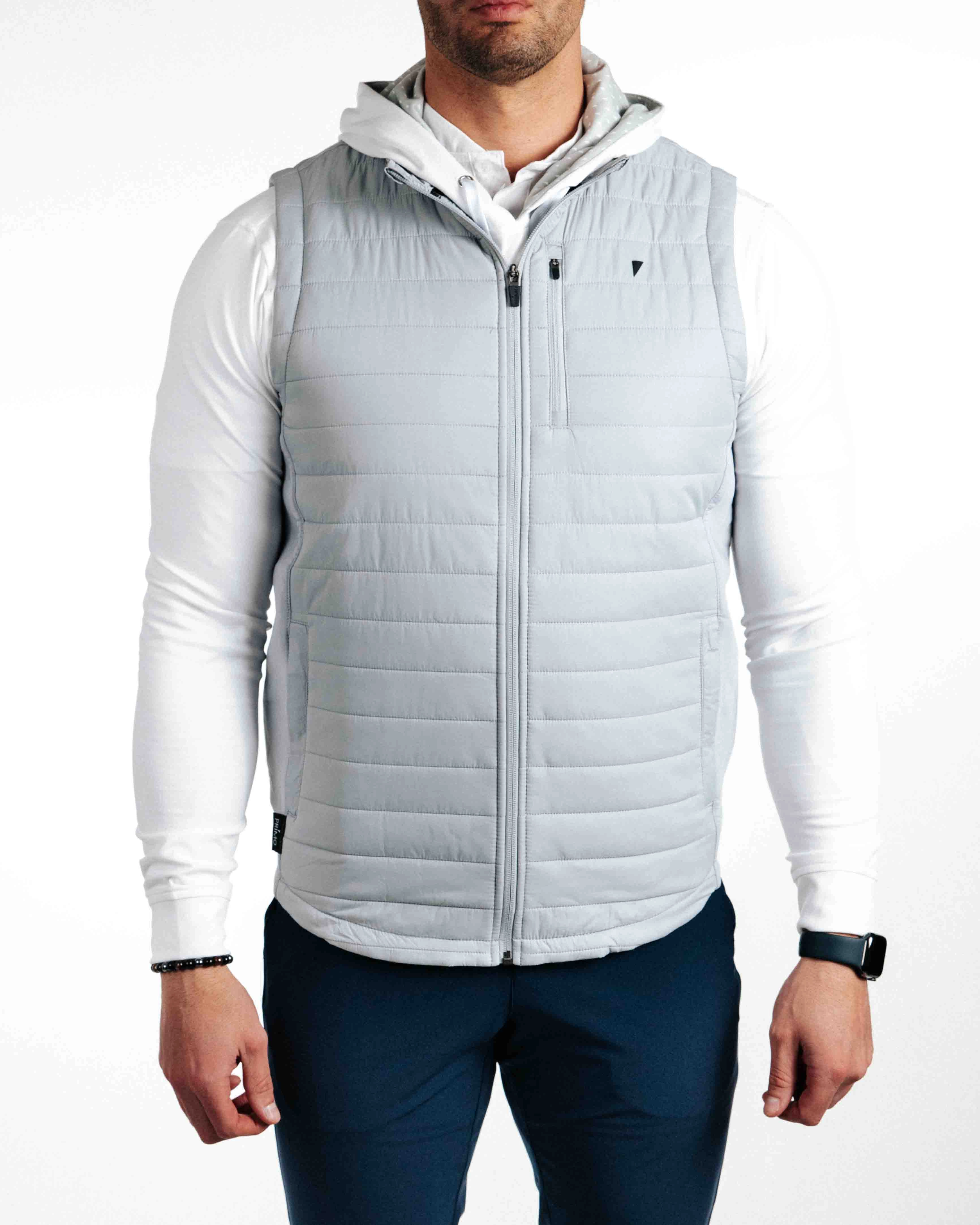 Light Gray Puff Vest