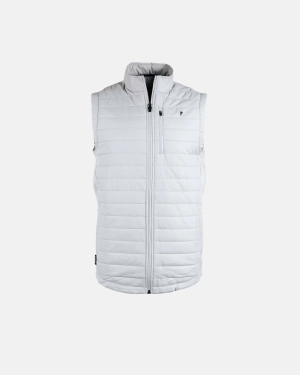 Light Gray Puff Vest